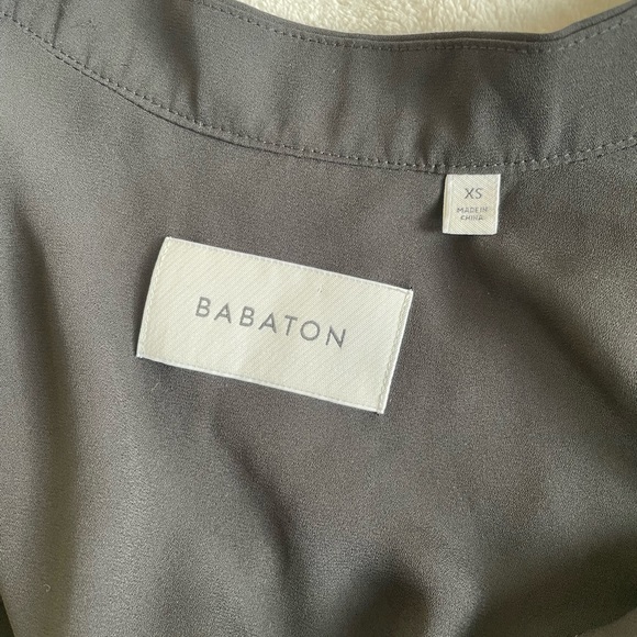 Babaton light flowy trench jacket xs black - Picture 6 of 8